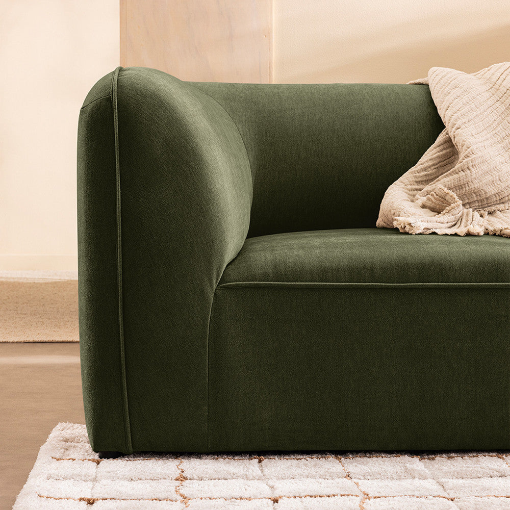 Noor - Angle Réversible Pour Canapé Modulable - Tissu - Vert
