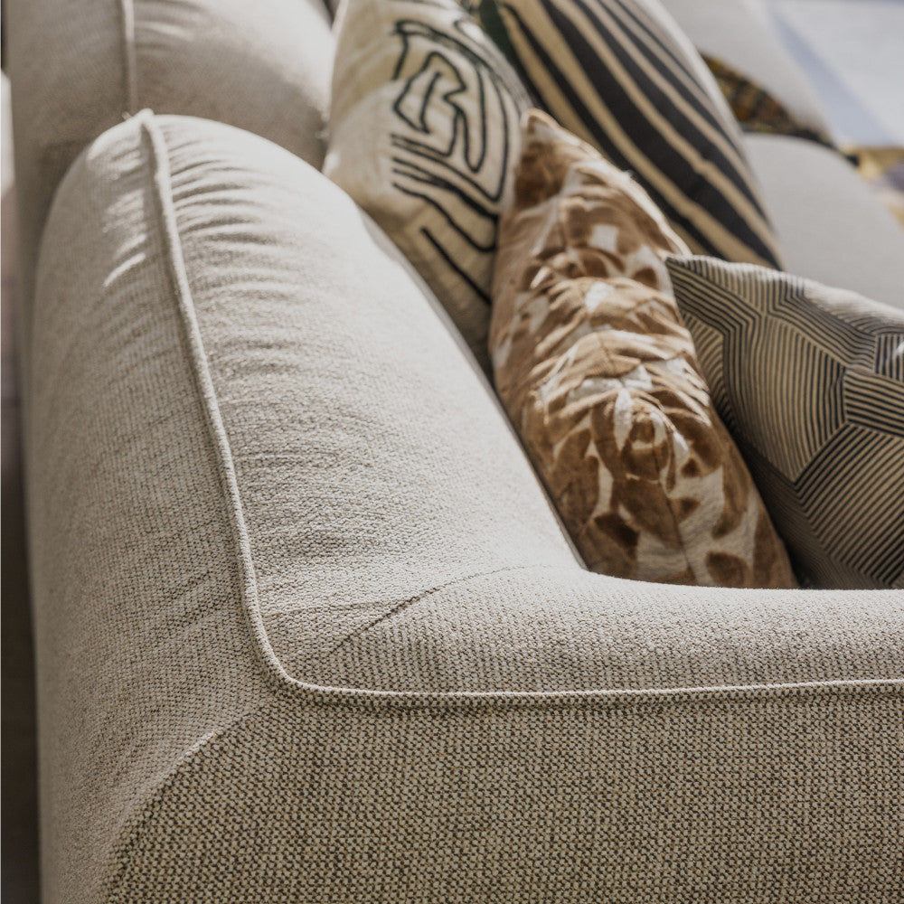 Noor - Reversible Corner Unit for Modular Sofa - Fabric - Natural Mottled
