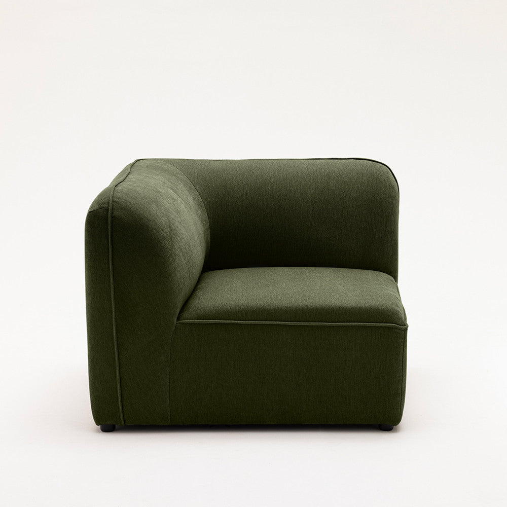 Noor - Angle Réversible Pour Canapé Modulable - Tissu - Vert