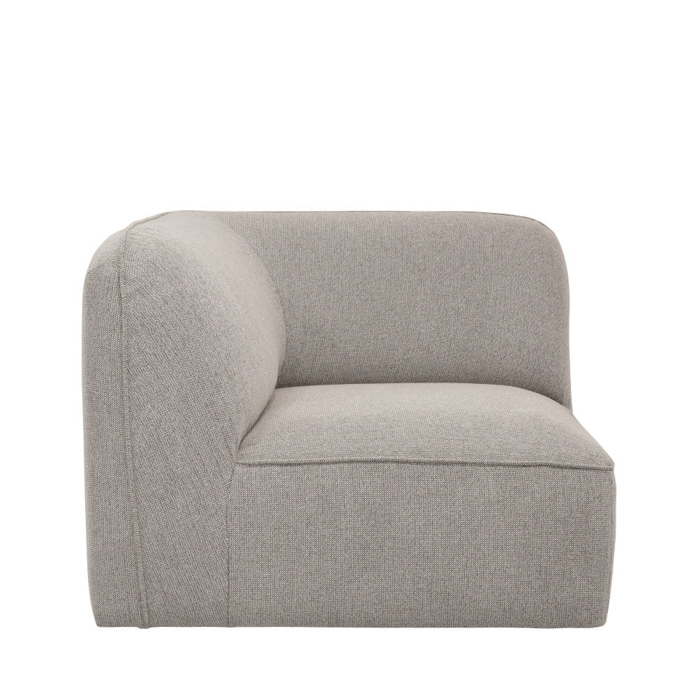 Noor - Reversible Corner Unit for Modular Sofa - Fabric - Natural Mottled