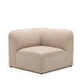 Noor - Módulo de esquina reversible para sofá modular - Tela - Beige