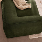 Noor - Angle Réversible Pour Canapé Modulable - Tissu - Vert