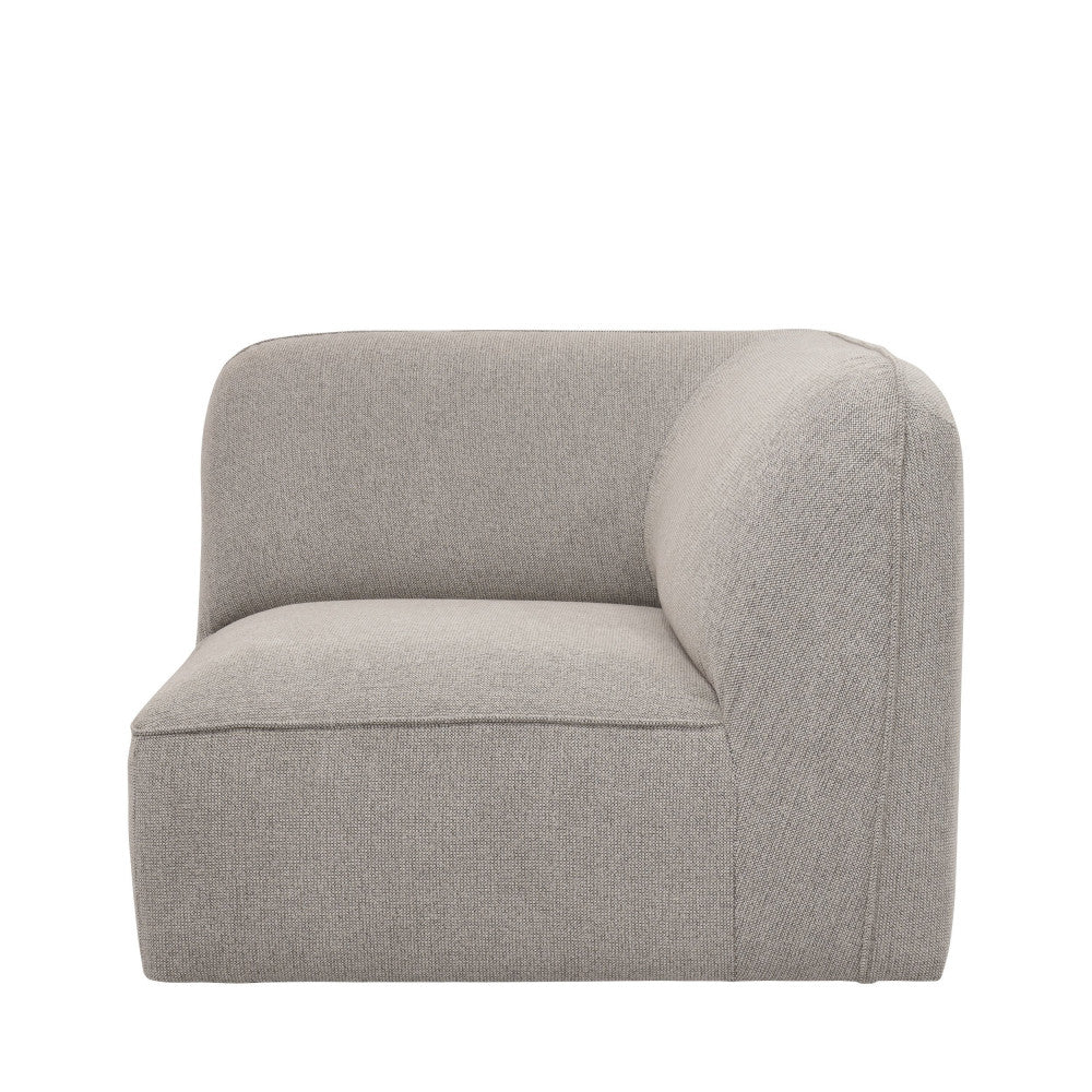 Noor - Reversible Corner Unit for Modular Sofa - Fabric - Natural Mottled