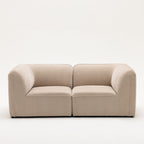 Noor - Módulo de esquina reversible para sofá modular - Tela - Beige