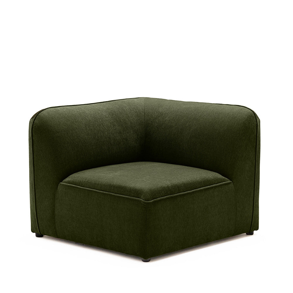 Noor - Angle Réversible Pour Canapé Modulable - Tissu - Vert