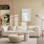 Noor - Reversible Corner Unit for Modular Sofa - Bouclé Fabric - Ivory White
