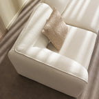 Noor - Reversible Corner Unit for Modular Sofa - Bouclé Fabric - Ivory White