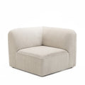 Noor - Reversible Corner Unit for Modular Sofa - Corduroy - Ecru