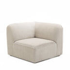 Noor - Reversible Corner Unit for Modular Sofa - Corduroy - Ecru