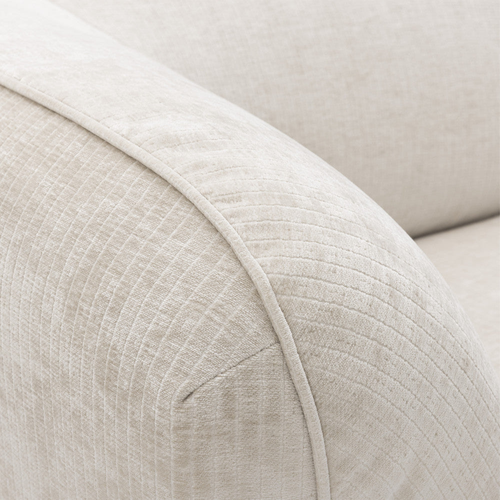 Noor - Reversible Corner Unit for Modular Sofa - Corduroy - Ecru