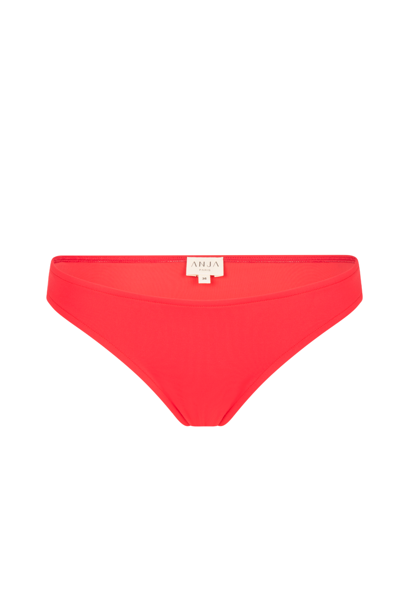 anja bas bikini culotte basse la rusée corail devant