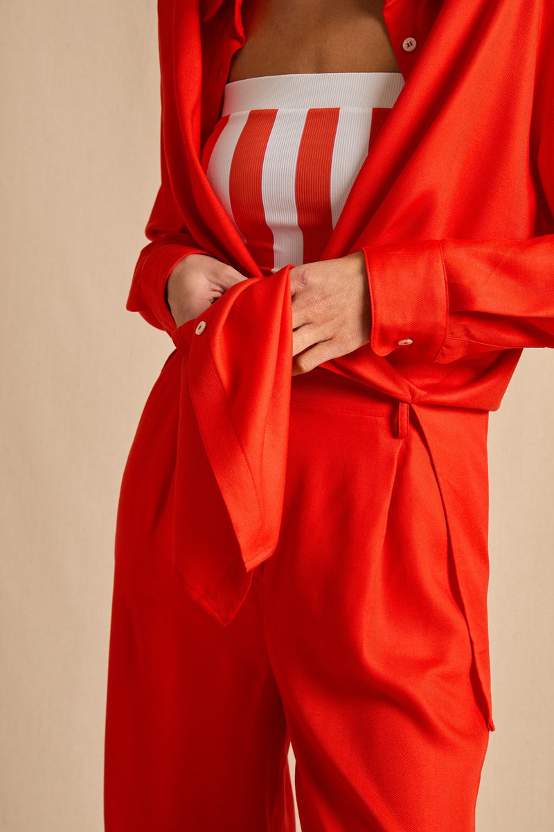 anja prêt à porter blouse la dévouée orange mouvement