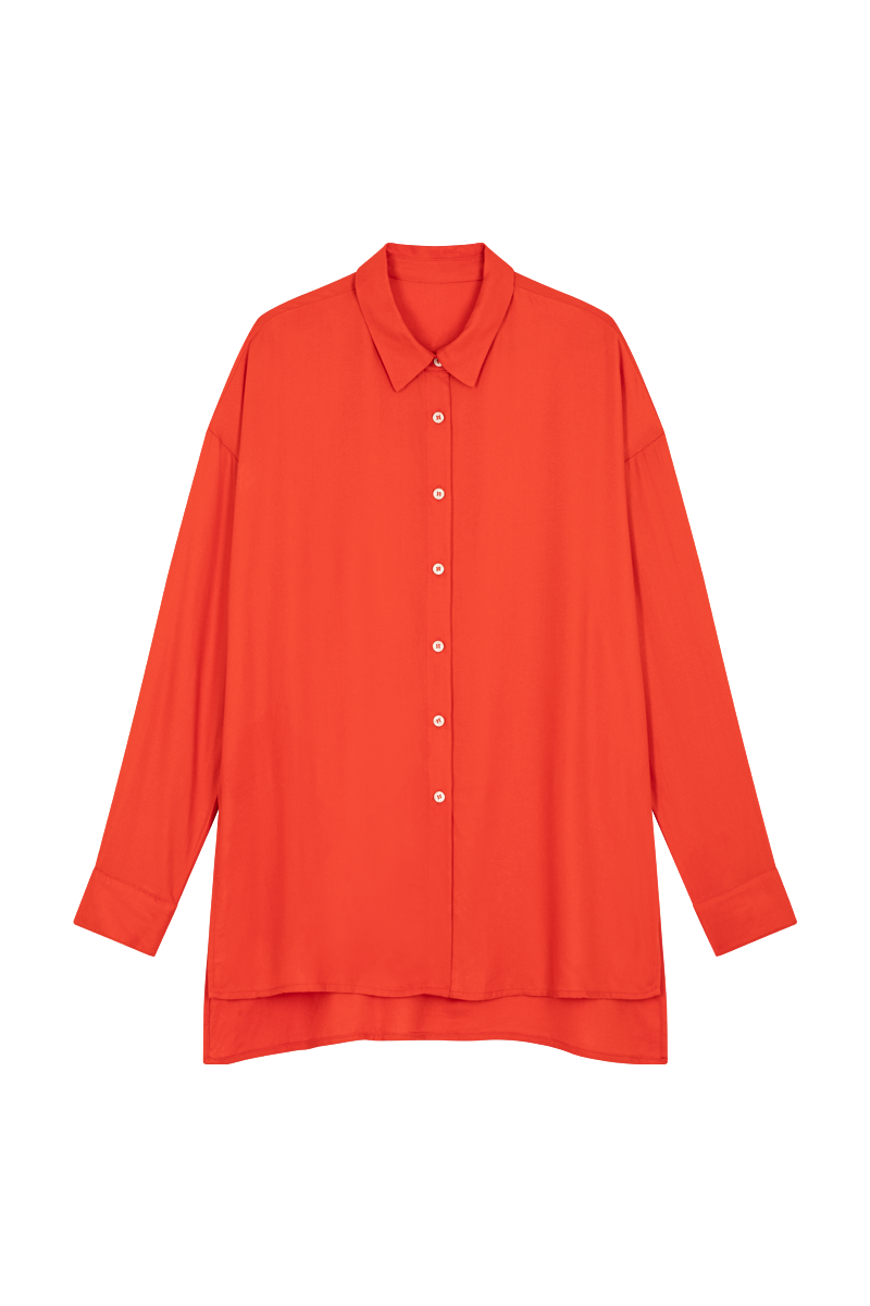 anja prêt à porter blouse la dévouée orange devant