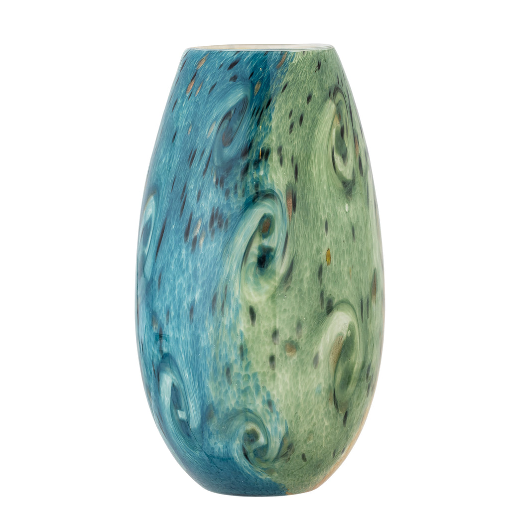 Kalian - Vase - Bleu - Verre