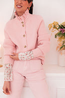 ANOUCK Rose - Cardigan Col Victorien