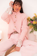 ANOUCK Rose - Cardigan Col Victorien