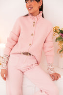 ANOUCK Rose - Cardigan Col Victorien