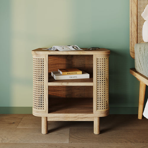 Table De Chevet Antik - Marron Clair