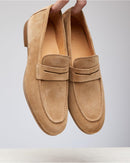 Penny Loafer Flex Antoine - Sand Suede - Rubber sole - Man