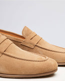 Penny Loafer Flex Antoine - Sand Suede - Rubber sole - Man