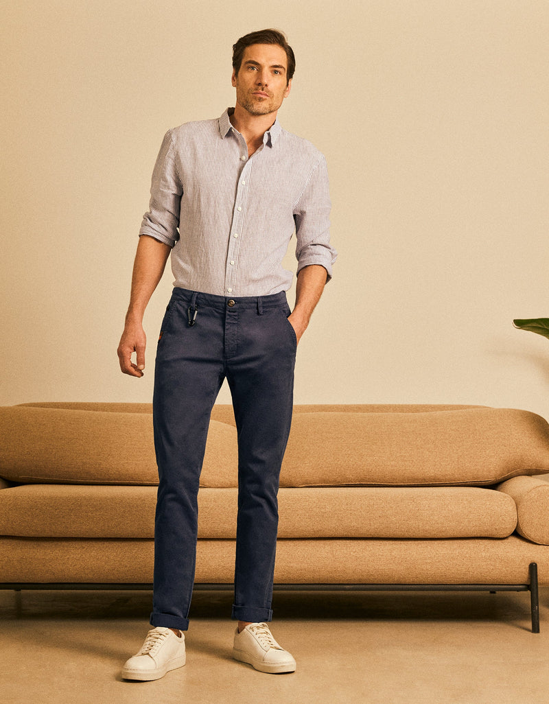 Pantalón chino Antoine - Azul marino - Hombre