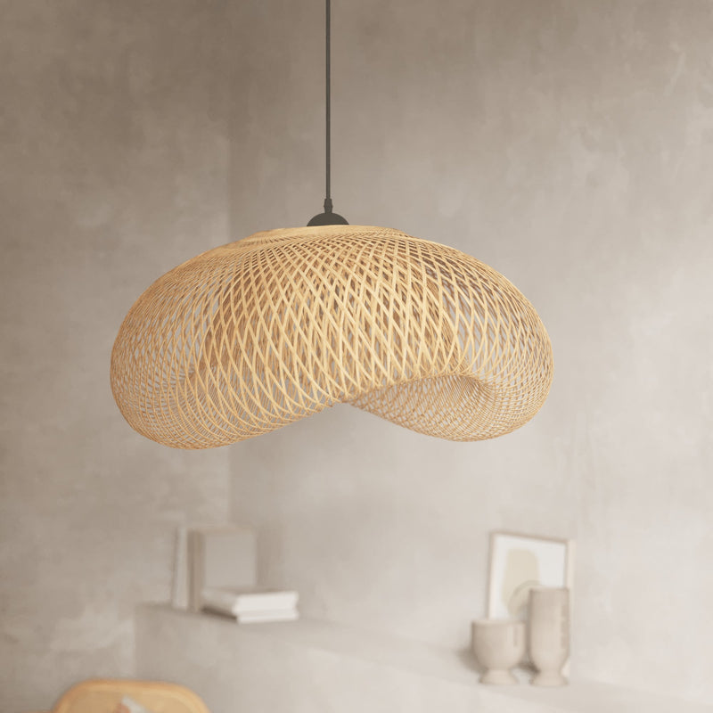 Suspension Anya en bambou naturel D88 cm