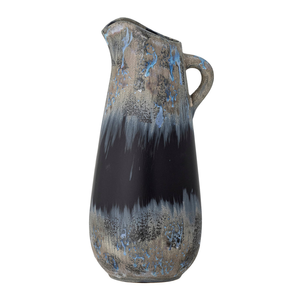 Khumo - Set of 2 Vases - Black - Stoneware