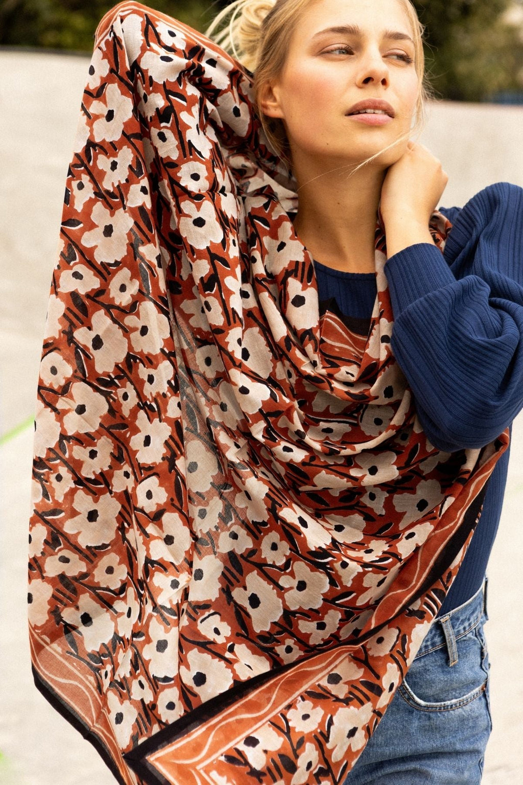 Big Foulard Dupatta