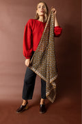 Big Foulard Dupatta - Léopard Tapenade