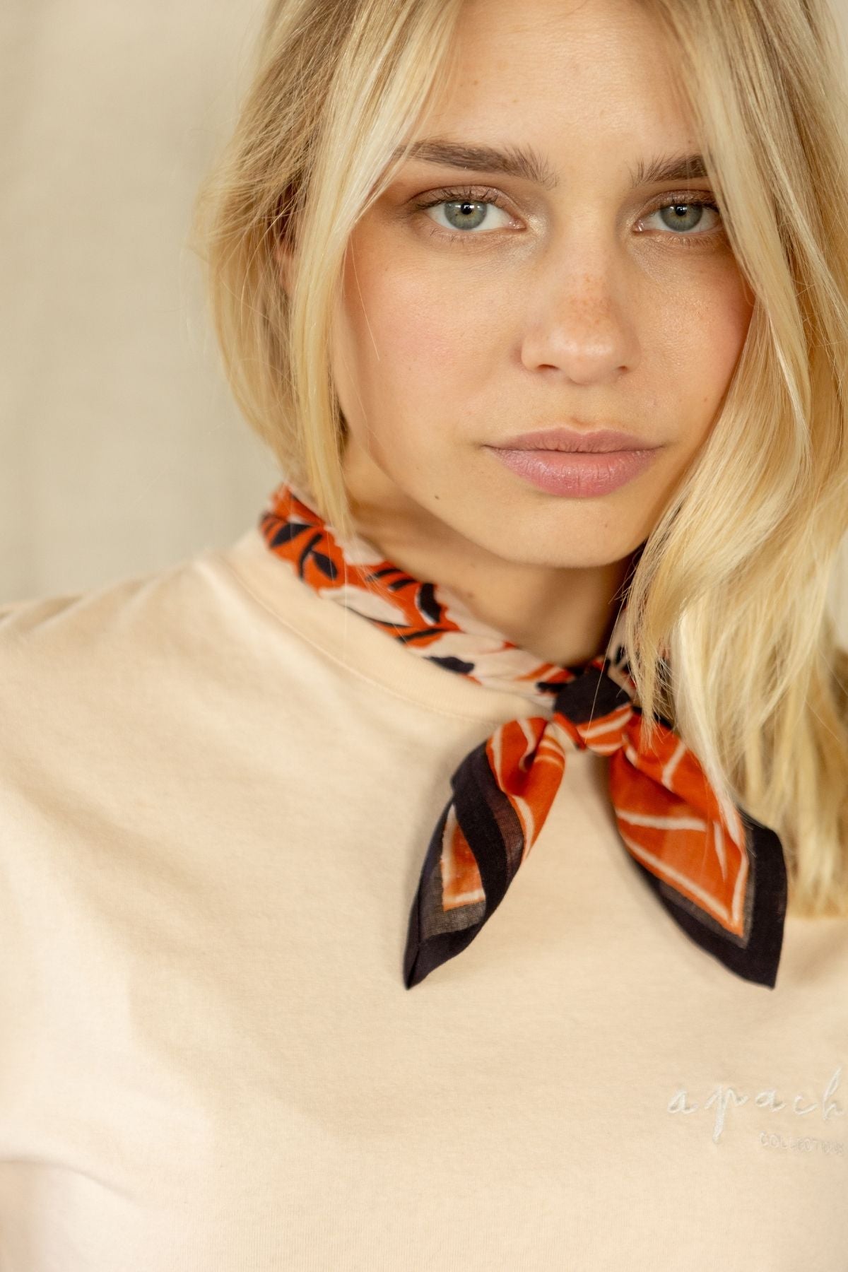 Petit foulard en coton Dupitta