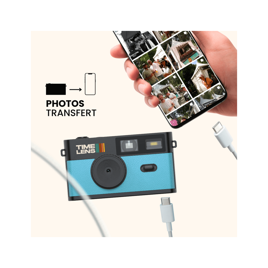 Appareil photo TimeLens® Bleu Turquoise - TIME LENS - TL0101 - 