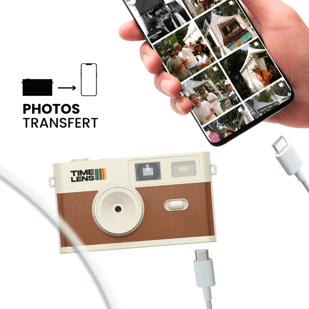 TimeLens® Cream Brown Camera - TIME LENS - TL0119 - 