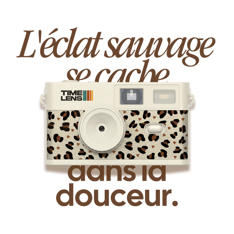 Appareil photo TimeLens® Cream Leopard - TIME LENS - TL0118 - 
