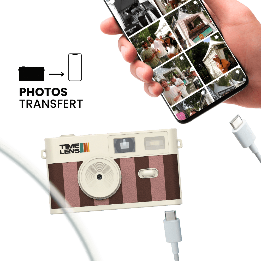 TimeLens® Cream Rosewood Camera - TIME LENS - TL0115 - 