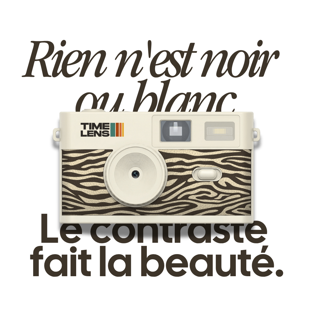 TimeLens® Cream Zebra Camera - TIME LENS - TL0120 - 
