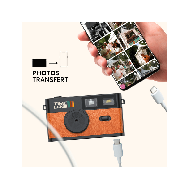 Appareil photo TimeLens® Orange - TIME LENS - TL0101 - 