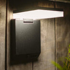 Moze Solar - Solar Wall Light - Aluminium - Matt Black