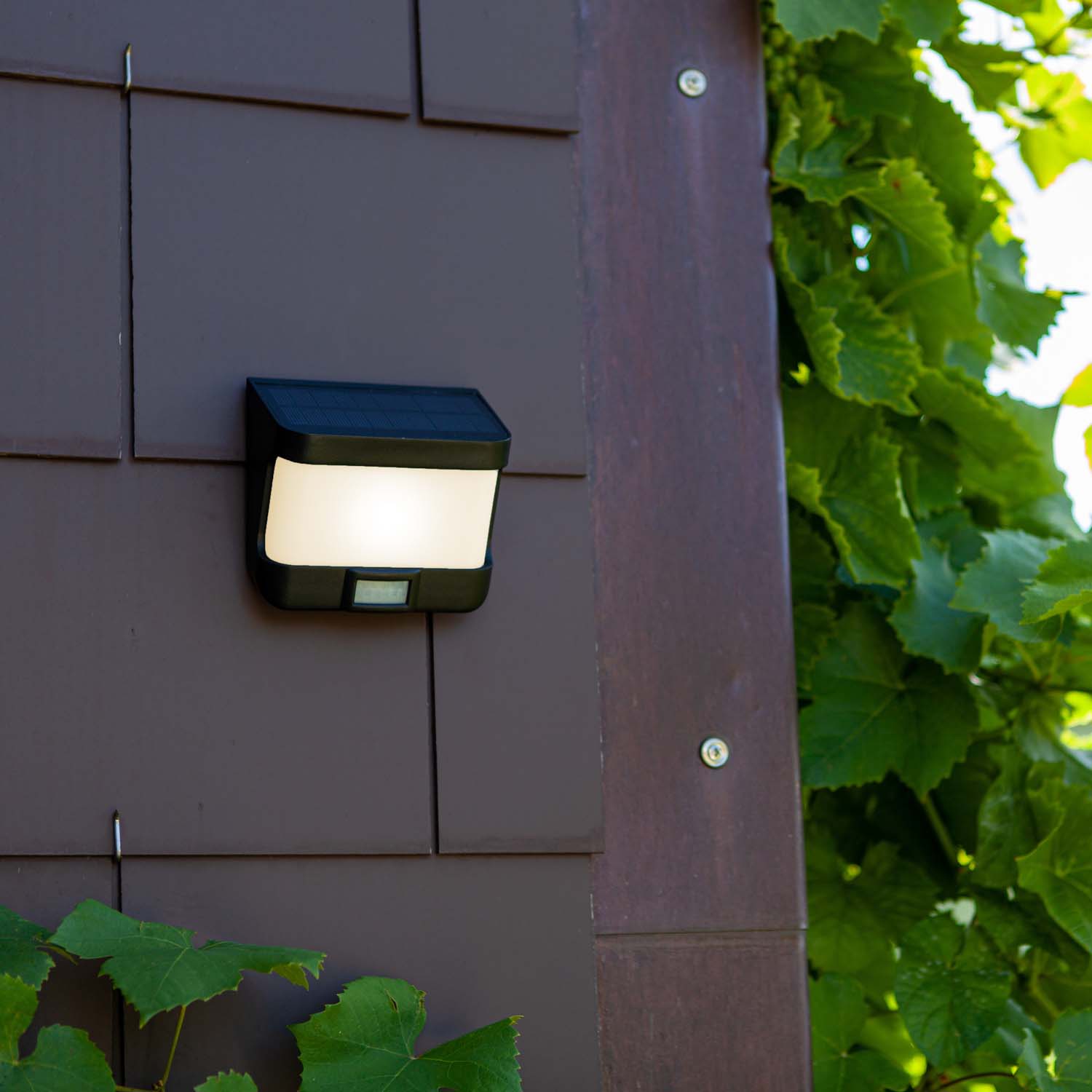 Try Solar - Solar Wall Light - Synthetic - Matt Black