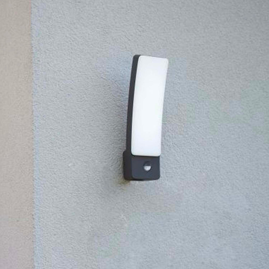 Kira Grey Sensor - Mains-Powered Wall Light - Aluminium - Dark Grey