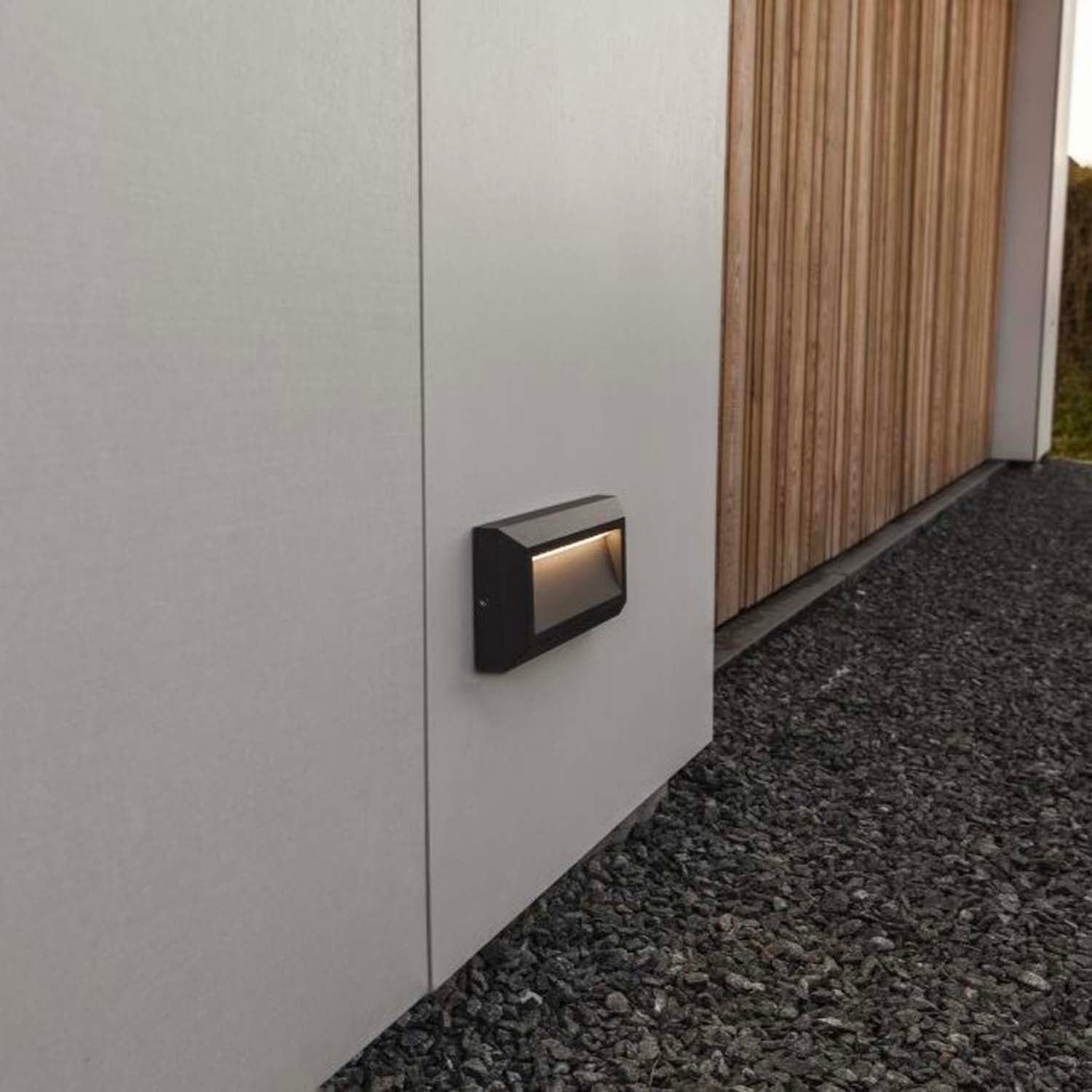 Helena Grey - Mains Wall Light - Aluminium - Dark Grey