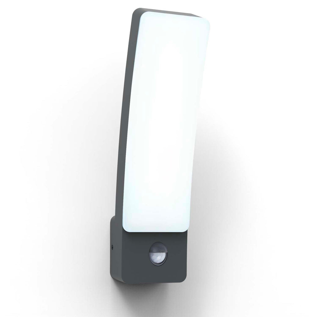 Kira Grey Sensor - Mains-Powered Wall Light - Aluminium - Dark Grey