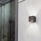 Gemini Cube - Mains Wall Light - Aluminium - Dark Grey