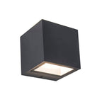 Gemini Cube - Mains Wall Light - Aluminium - Dark Grey