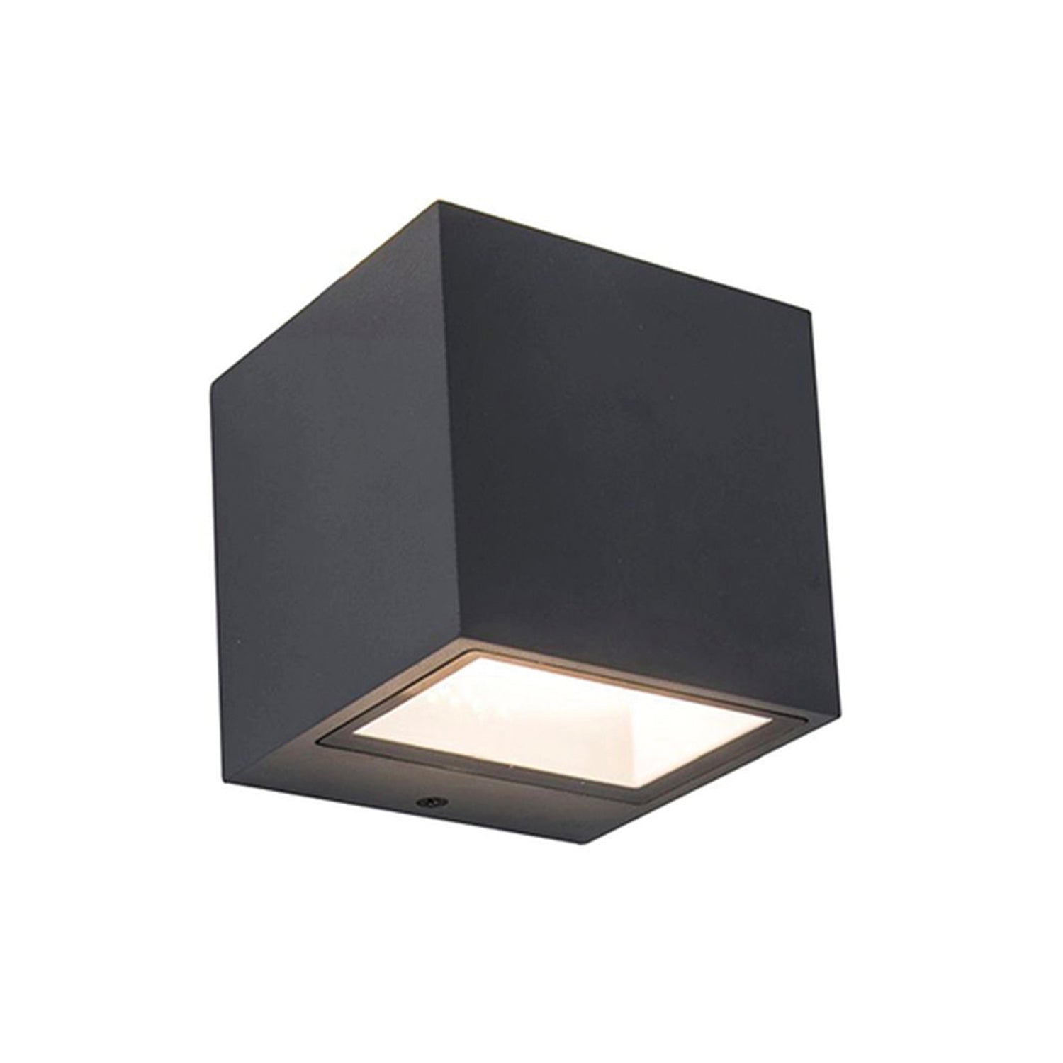 Gemini Cube - Mains Wall Light - Aluminium - Dark Grey