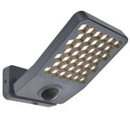 Atlantis Grey Sensor - Mains Wall Light - Aluminium - Dark Grey