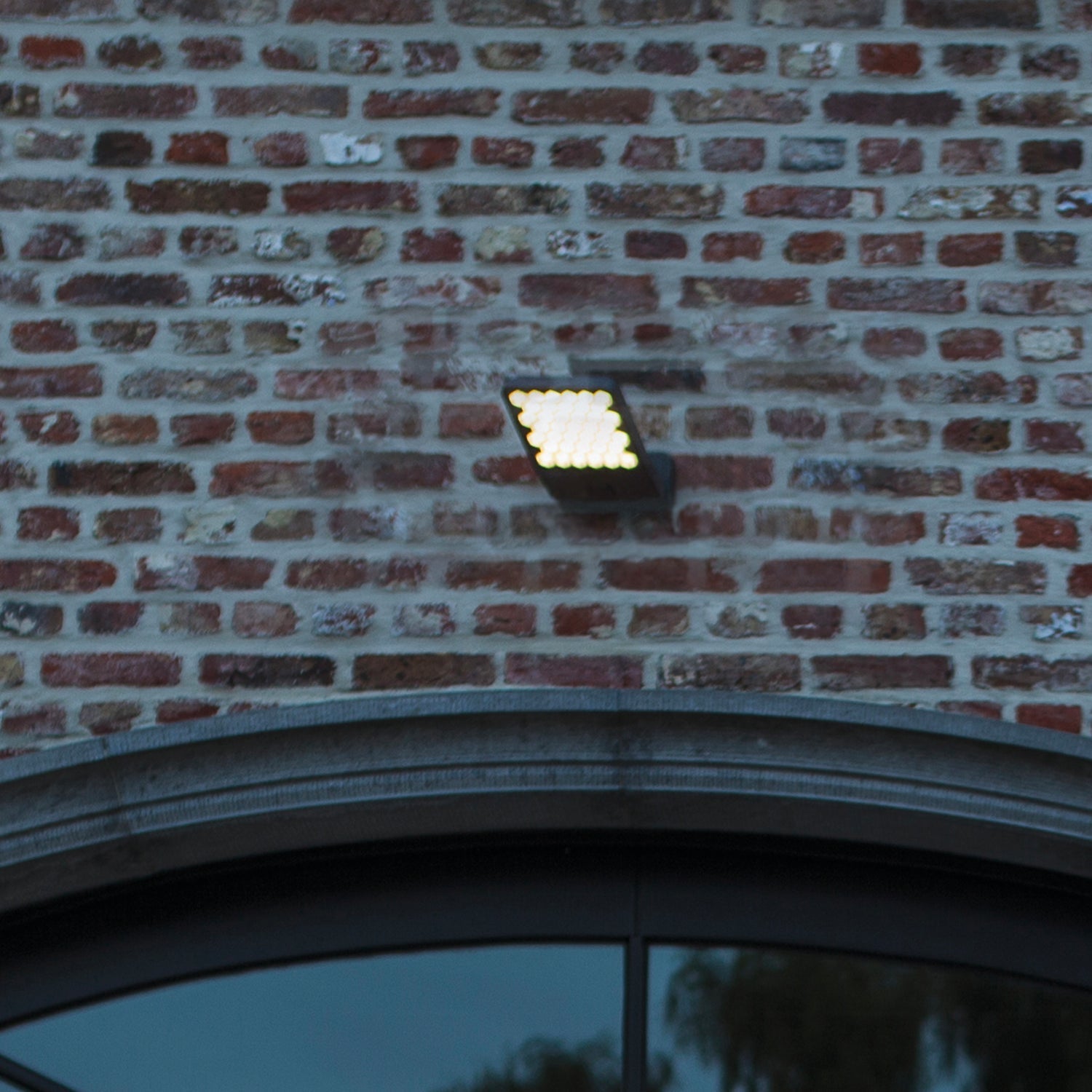 Atlantis Grey Sensor - Mains Wall Light - Aluminium - Dark Grey