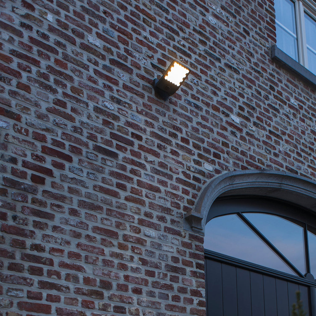Atlantis Grey Sensor - Mains Wall Light - Aluminium - Dark Grey