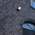 Atlantis Grey Sensor - Mains Wall Light - Aluminium - Dark Grey