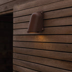 Ancor - Mains-Powered Wall Light - Aluminium - Matt Brown