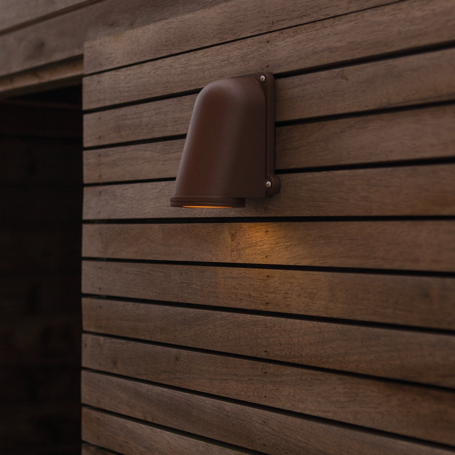 Ancor - Mains-Powered Wall Light - Aluminium - Matt Brown